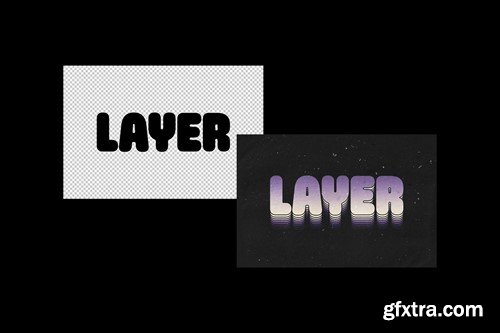 Layered Text Effect 7VF25MF