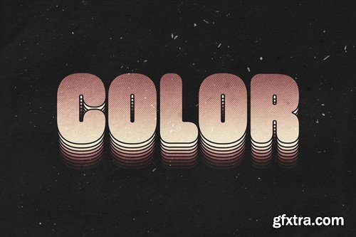 Layered Text Effect 7VF25MF