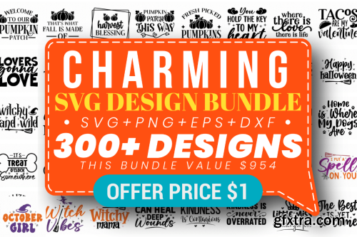 CreativeFabrica  - Charming SVG Design Bundle