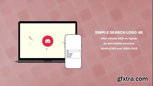 Videohive After Effects Simple Search Logo 4K for PC and Mobile 54461197