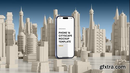 Videohive Phone 16 Cityscape Screen Mockup Template 54441221