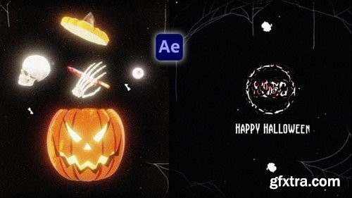 Videohive Halloween Retro Logo 54493357