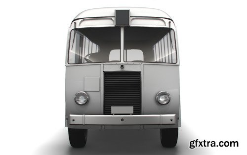 Generic Old Bus retro bussines Model