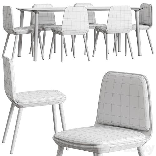 Bisell Treku 2 Pad Chair and Roll Table Dining Set