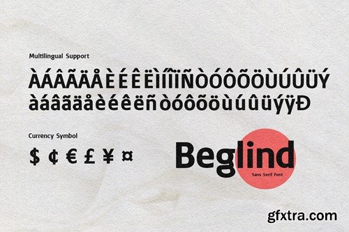 Beglind Sans Serif Font 33UTXJB