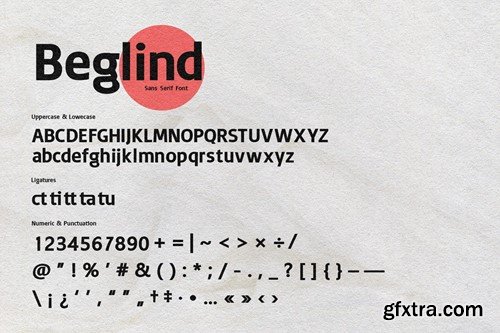 Beglind Sans Serif Font 33UTXJB