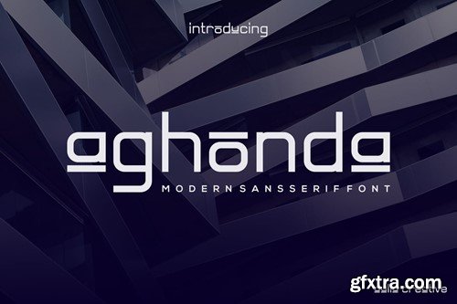 Aghonda Unique and Modern Typeface JLT3GUC