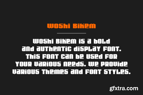 Woshi Bikem - Automotive & Sport Font JJ9WYJ7