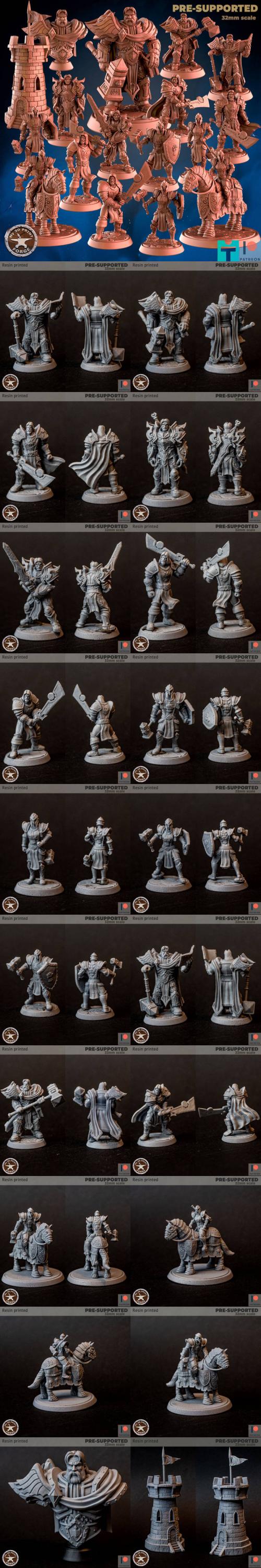 Silver Hand Knights Bundle – 3D Print Model