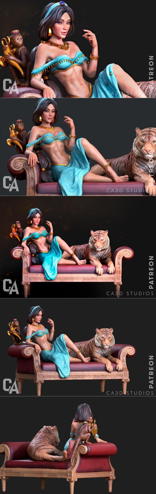 Ca 3d Studios – Jasmine – 3D Print Model STL