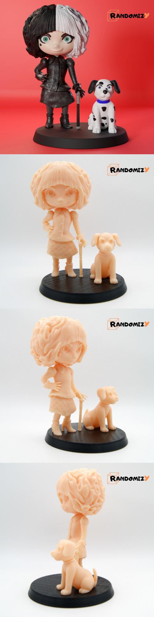 Chibi Cruella Fanart – 3D Print Model