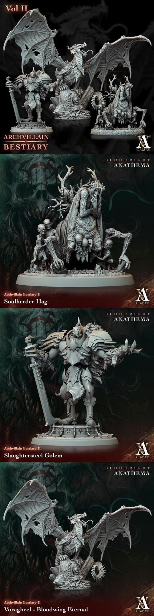 Archvillain Games – Archvillain Bestiary Vol. II – 3D Print Model STL