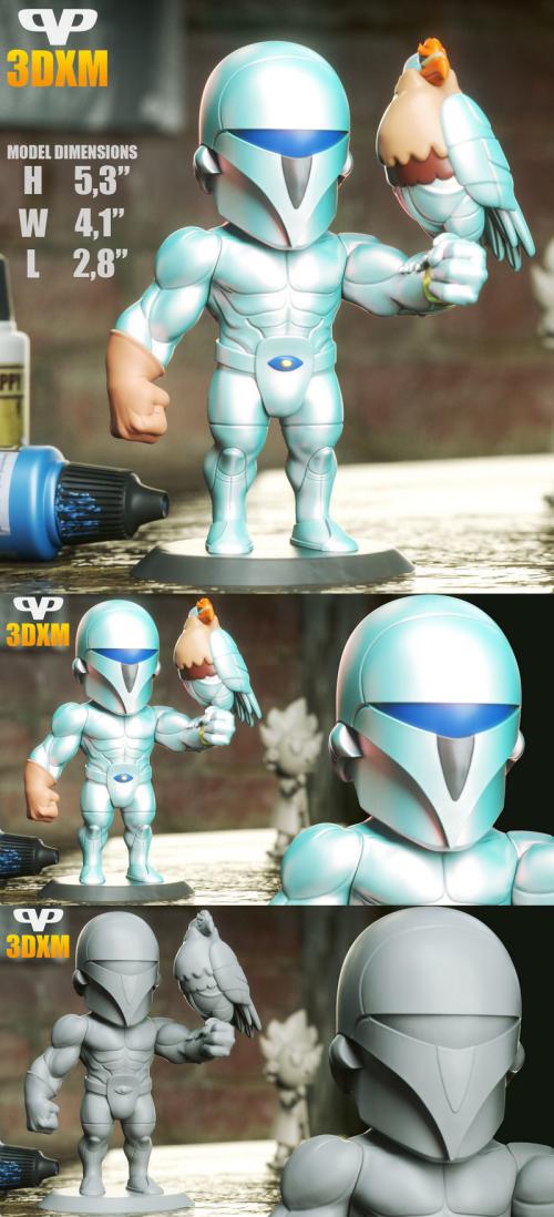 3DXM – Quicksilver Chibi – 3D Print Model