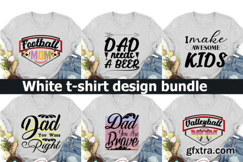 CreativeFabrica  - White T-Shirt Design Bundle