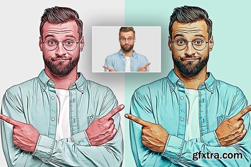 Creative Cartoon - Photoshop Action 74NZGQ7