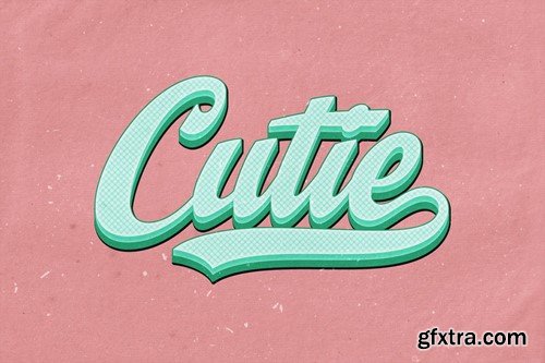 Colorful Retro Text Effects NG7EYTV