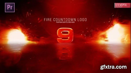 Videohive Fire Countdown Logo 54471310