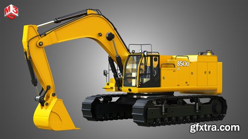 CgTrader - JD - 850D - LC Hydraulic Mining Excavator 3D model