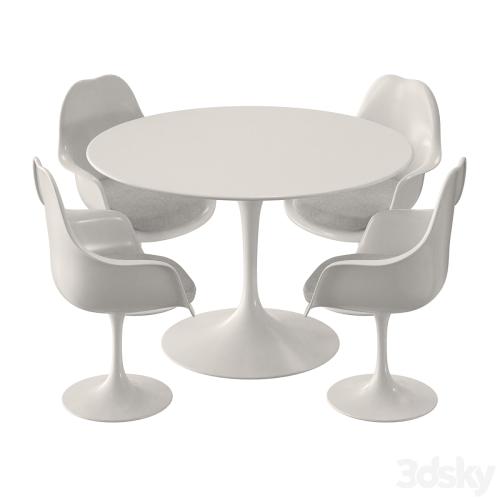 Knoll Tulip Table Set