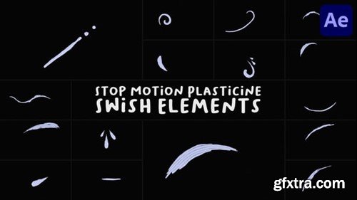 Videohive Stop Motion Plasticine Swish Elements for After Effects 54458819