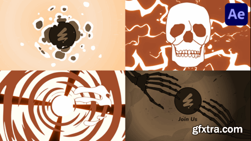 Videohive Scull And Bones Logo for After Effects 54522723