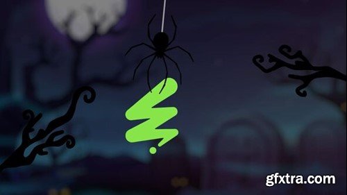 Videohive Halloween Logo Reveal 54523054