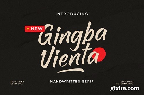 Gingba Vienta - Script Handwritten 9WS7KEX