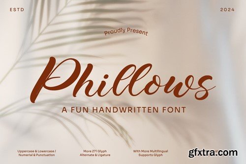 Phillows - Fun Handwritten Font PS3C9KE