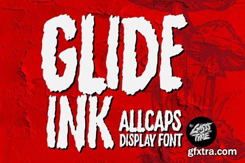 Glide Ink – Fast Rough Display Font 4L9ES56