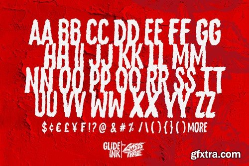 Glide Ink – Fast Rough Display Font 4L9ES56