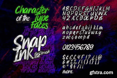 Snap Ink - Rough Brush Font F7KVF4R