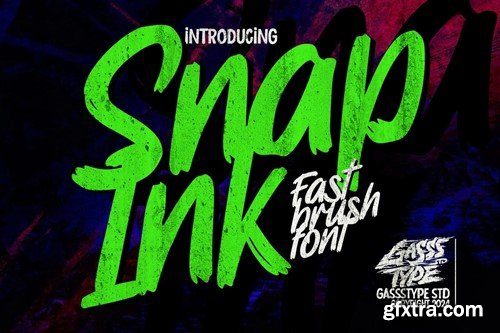 Snap Ink - Rough Brush Font F7KVF4R