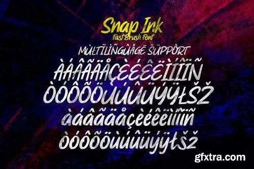 Snap Ink - Rough Brush Font F7KVF4R