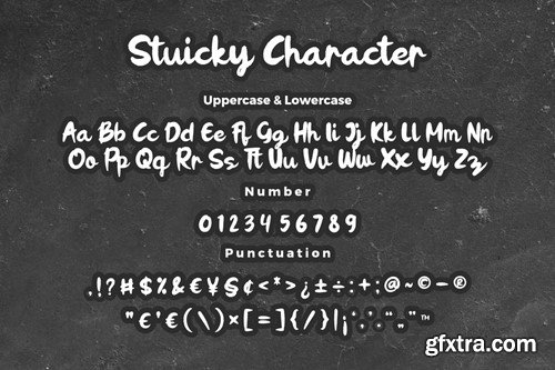 Stuicky Rough Script Font JX4VZHR