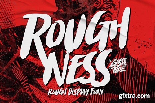 Roughness – Messy and Rough Font for Bold Designs XRELXYF