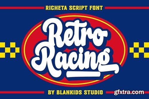 Richeta a Retro Bold Script Font B5664KT