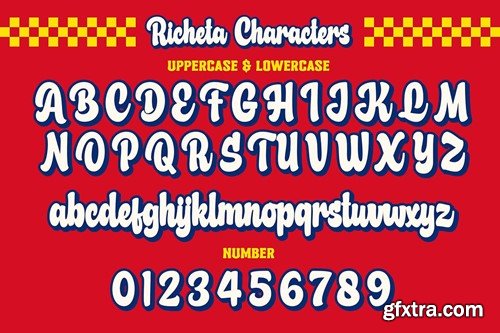 Richeta a Retro Bold Script Font B5664KT