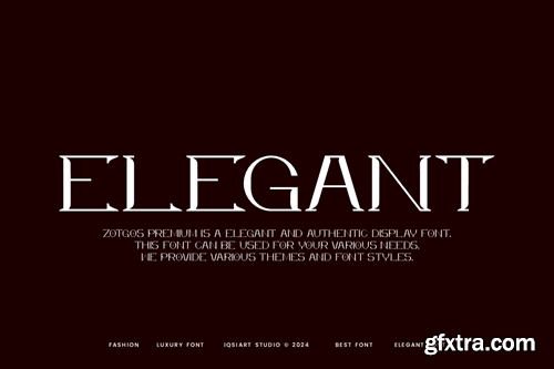 Zotgos Premium - Minimal & Luxury Font R9DEQVD