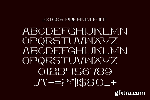 Zotgos Premium - Minimal & Luxury Font R9DEQVD