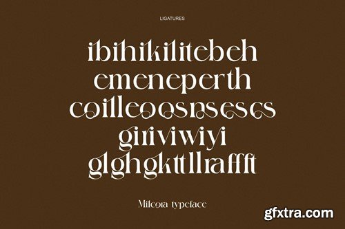 Milcora Modern Ligature Serif KZMB7VJ