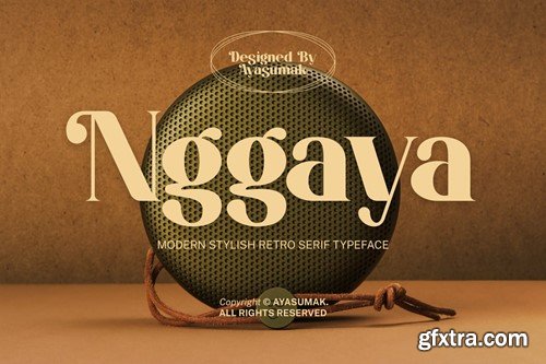 Nggaya - Stylish Retro Rounded Font QGMBM2M