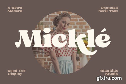 Mickle a Retro Modern Serif Font 79TKEQW