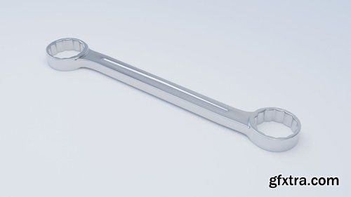 Double Ended Box Wrench VR / AR / low-poly 3d model