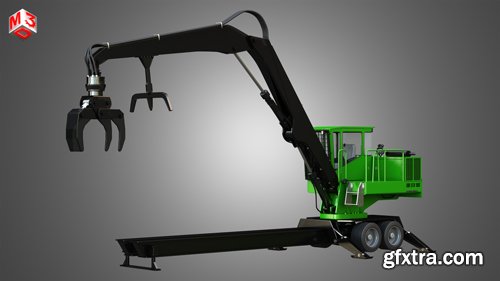 JD - 337E Knuckleboom Loader 3D model