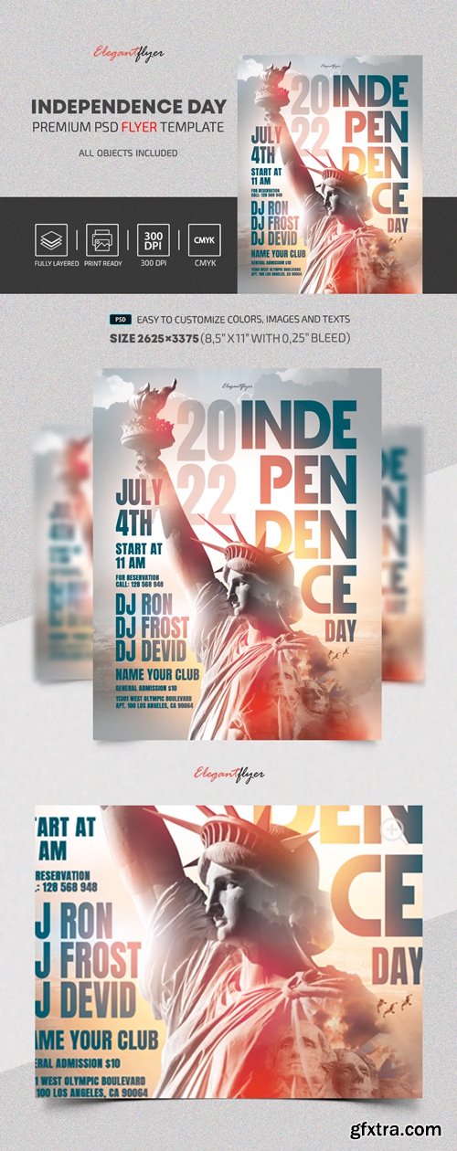 Independence Day Flyer - Premium Flyer template (PSD)