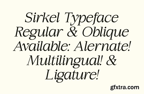 Sirkel - A Modern Serif Font 6DMTG8M