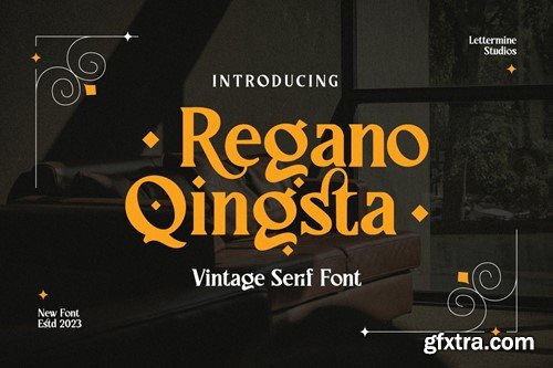 Regano Qingsta - Vintage Serif FE2L9L9