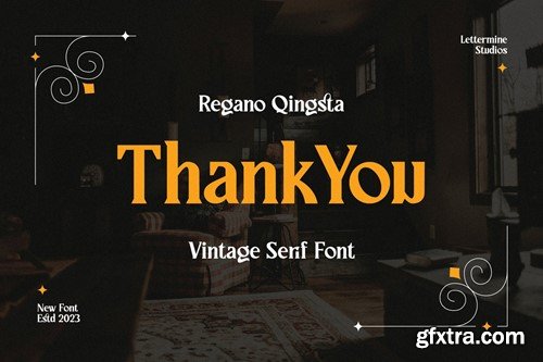 Regano Qingsta - Vintage Serif FE2L9L9