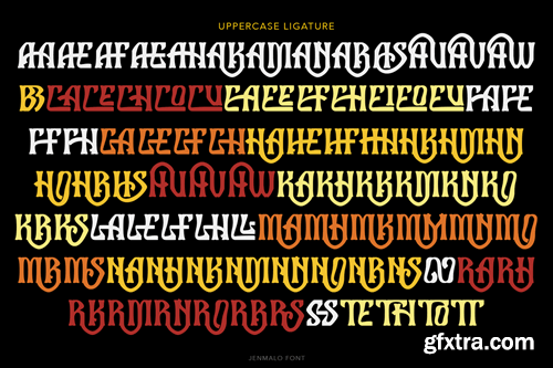 Jenmalo Display Font BZCXLDD