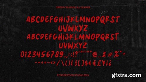 Creepy Silence - Creepy Horror Font NBMTFDA